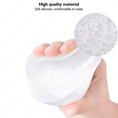 2pcs Gel Silicone Skin-Softening Height Increase Heel Protectors Heel Cups Spurs