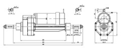 DC 350W 24V Transaxle Electric Motor for Mobility Scooter Wheelchair DIY