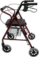 *NEW* Karman Healthcare R-4100-BL 4 wheel Rollator- Burgundy – W12 – 3
