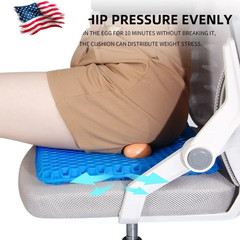 Honeycomb Breathable Gel Seat Cushion Cooling Double Thick Egg Sitting Pad Mat