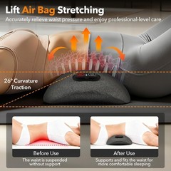 Smooth Spine Triple Fusion Back Massager with Heat – Sciatica Pain Relief & S…