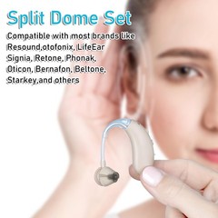 12 Pcs Hearing Aid Domes Silicone Resound Hearing Aid Domes Hearing Accessories
