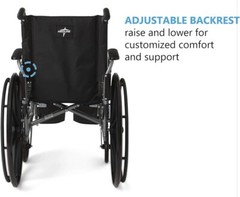 Medline K4 Basic Lightweight Elevating Wheelchair (MDS806550E)