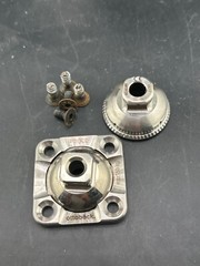 Prosthetic rotator male pyramid. Prosthetic part adapter component