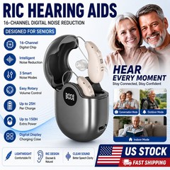 Rechargeable Hearing Aids for Seniors 16 Channel Noise Reduction Sound Amplifier