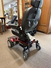 Red Jazzy Elite ES Power Wheelchair~ Charger included And Manual