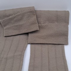 JOBST for Men Casual 30-40mmHg Knee High Socks Large Khaki Full Calf