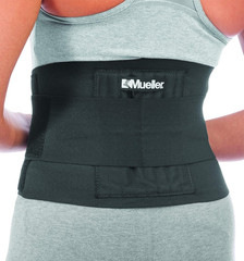 Adjustable Back Brace with Lumbar Support for Men Women Upper Lower Back Black