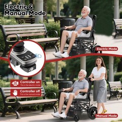 Foldable Intelligent Electric Power Mobility Wheelchair Power Chair All Terrain