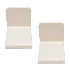 2 Pcs Shower Foot Rest No-Drill Wall Mounted For Shaving Legs (Cream Yellow)