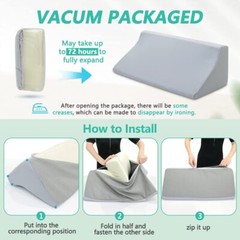 Wedge Pillow for Sleeping After Surgery Bed Wedges Body Positioners Waterproof