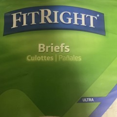 2 New 1 Open Package Fit Right Briefs Disposable Underwear 3XL 65-84″ Waist 34ct