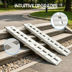 Truck Car Auto Trailer Ramps Universal Hook Aluminum Loading Ramps 2.72t/6000lbs