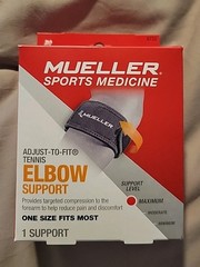 Mueller Sport Care Tennis Elbow Support Maximum Support One Size Fits Most