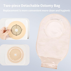 21 PCS Colostomy Bags,Ostomy Supplies, Two Piece Drainable Ostomy Pouch with Clo