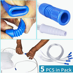 5 Pieces Urinary Drainage Bag Extension Tubing, 36″ Catheter Drain