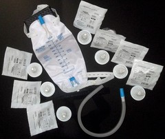 One-Week Supply: Male External Catheters + Leg Bag