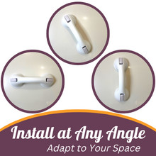 Changing Lifestyles Suction Cup Grab Bars for Bathtubs & Showers; Safety