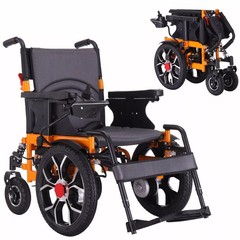 Foldable Electric Wheelchair for Adults, 15Miles Travel Distance, 12AH Battery