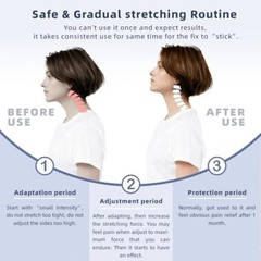 Cervical Traction Device, Lightweight & Adjustable Neck Stretcher for Neck Suppo