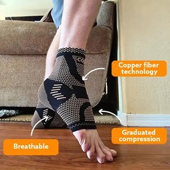 Foot Plantar Fasciitis Arch Support Compression Socks Ankle Heel Brace Sports