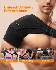Adult Adjustable Shoulder Brace Compression Stability Support Unisex Men Women
