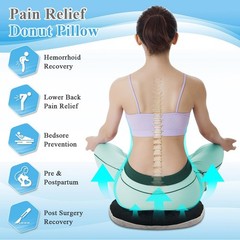 Bed Sore Cushion for Butt Lifting Donut Pillow for Tailbone Pain Relief Sitti…