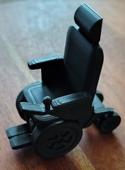 Model Permobil F5 F3 Power Wheelchair 3d printed