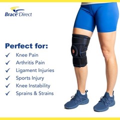 Hinged Knee Brace with Open Patella for ACL, PCL, Meniscus Tear, Arthritis