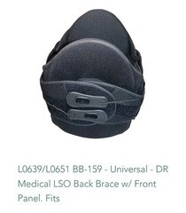 Dr Medical Universal Size DRMS LSO Back Brace w/ Front Panel NEW S-2XL