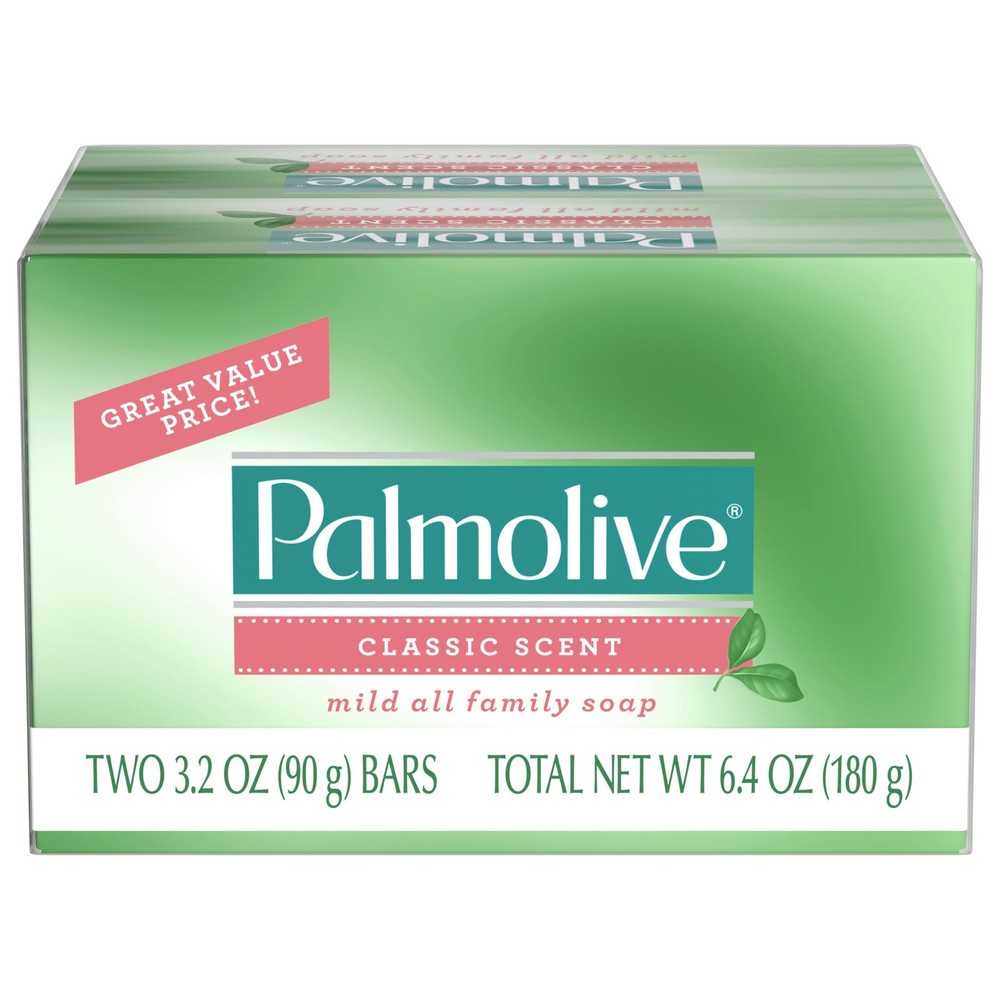 Palmolive Bar Soap For Body And Hands Bulk Size Mild – 2 Count Pack Of