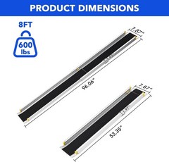 1pcs Adjustable Wheelchair Ramps,Portable Ramp for Wheelchairs with Storage Bag