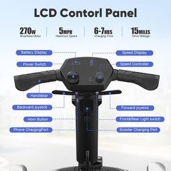 Foldable 4-Wheel All-Terrain Electric Mobility Scooter for Adult,Airline Approve