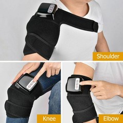 Electric Heated Vibration Knee Joint Brace Therapy Shoulder Massager Pain Relief