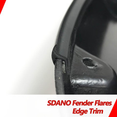 Fender Flares Edge Trim, Fender Flare Rubber Seal for Car and Truck Wheel Wells,