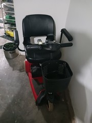 Rascal 3-Wheel Mobility Scooter Red/Black w/ Basket, Key Ignition, CE