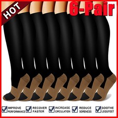 Plus Size Compression Socks For Men Women Wide Ankle&Calf Extra Wide Socks S-XXL