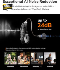 -Beyond OTC Hearing Aids, AI Powered Speech Enhancement, Superior Sound Quality