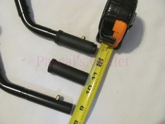 2pc Black K4 Excel 1000-to-3000 Medline Wheelchair Rear Adjustable Anti-Tip Bars