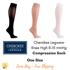 Cherokee Legwear Knee High 8-15 mmHg Compression Socks | FASHION SUPPORT