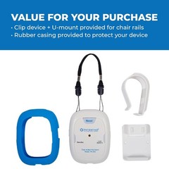 Chair Alarm with 10″ x 15″ Motion Sensor Pad and Wired Device with Rubber Cas…