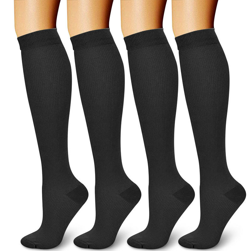 3 Pair Compression socks 20-30 mmgh mercury Socks Hi-Solid Support Stockings USA