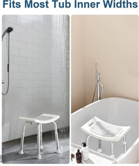 Shower Chair for inside Shower, 400 Lbs Adjustable Shower Stool