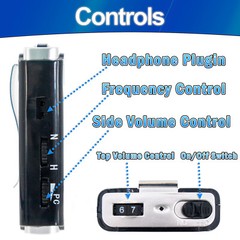 Personal Ear Hearing Aid Sound Amplifier – Volume & Frequency Control 50dB Gain
