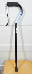 Medline Cane Foam Grip Wrist Strap Offset Aluminum 10 Adjustments Black 0477