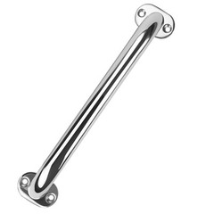 Pair Marine Boat Grab Handle Hand Rail with Flange & Stud – 12″ Long Stainless