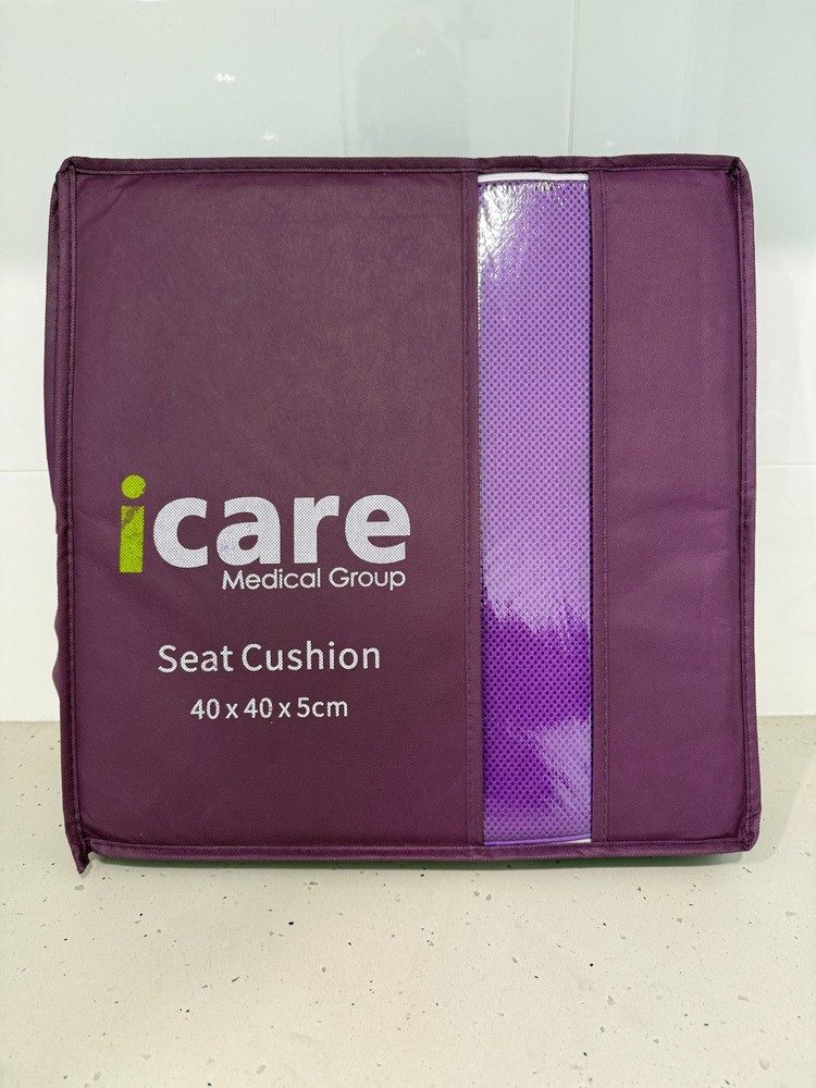 I-Care Medical Group Standard Seat Cushion 40cm x 40cm x 5cm BNIB RRP $45