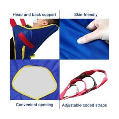 Full Body Patient Lift Sling, Head and Back Support, Toileting Transfer Sling…