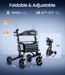Z73 Electric Outdoor Foldable Rolling Walker