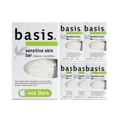 Basis Sensitive Skin Bar Soap For Body Hands And Face Unscented Soap Bar For